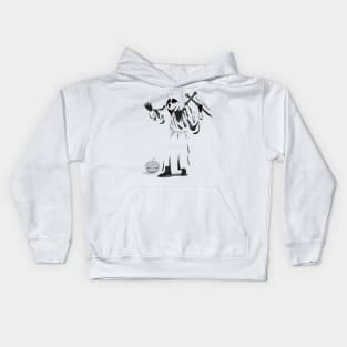 Husky Invisible Halloween Kids Hoodie